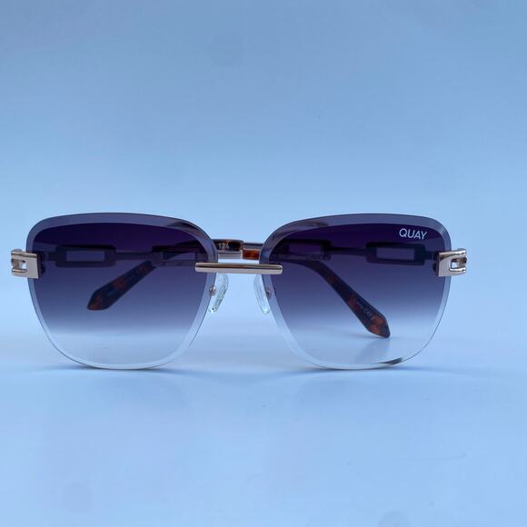 Quay Australia No Cap Gold Fade Rimless Sunglasses main image 4